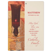 Personalize, RCIA Herzlichen Glückwunsch, katholis Klemmbrett (Rückseite)