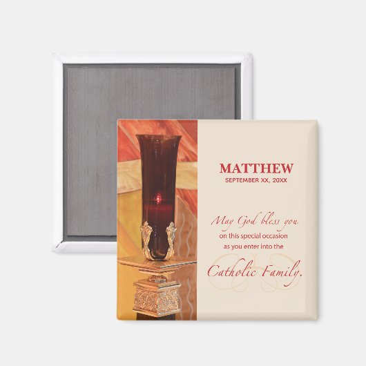 Personalize, RCIA Herzlichen Glückwunsch, katholis Magnet (Vorderseite/Rückseite)