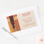 Personalize, RCIA Herzlichen Glückwunsch, katholis Rechteckiger Aufkleber (Umschlag)