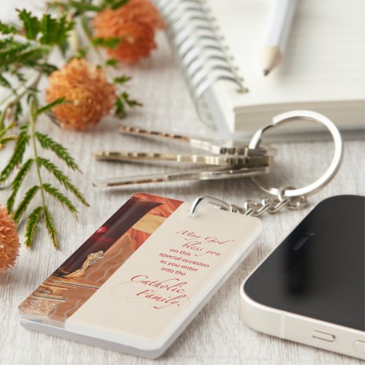 Personalize, RCIA Herzlichen Glückwunsch, katholis Schlüsselanhänger (Vorderseite rechts)