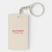 Personalize, RCIA Herzlichen Glückwunsch, katholis Schlüsselanhänger (Rückseite)