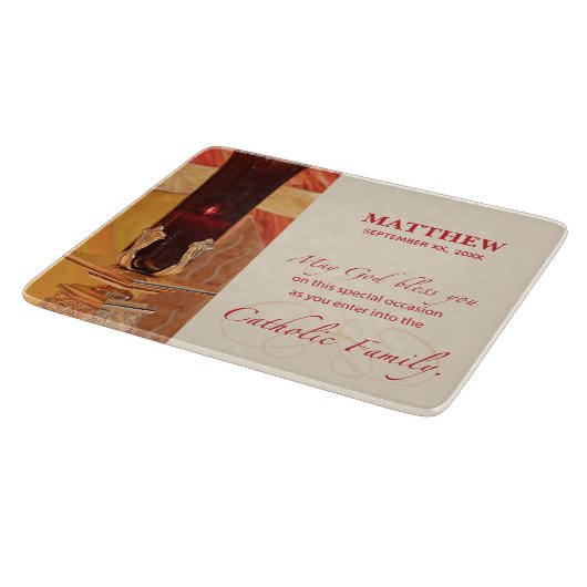 Personalize, RCIA Herzlichen Glückwunsch, katholis Schneidebrett (Ecke)