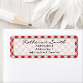 Personalize: Red and White Gingham Karo Pattern (Insitu)