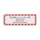Personalize: Red and White Gingham Karo Pattern (Vorne)