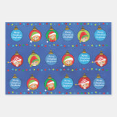 Personalize Red Hair Girl Elf Geschenkpapier Set (Vorderseite 2)