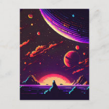 Personalize - Retro 8Bit Pixel Space