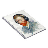 Personalize Rocking Vincent Portrait Notebook Notizblock (Rechte Seite)