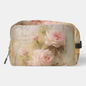 Personalize Romantic Roses Cosmetic Toiletry Bag Waschbeutel (Rückseite)