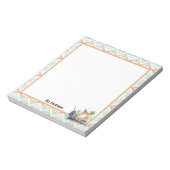 Personalize Sailboat Notepad Notizblock (Rotiert)