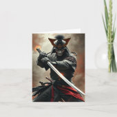 PERSONALIZE Samurai Warrior Karte (Vorderseite)