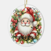 Personalize Santa Keramik Ornament (Links)
