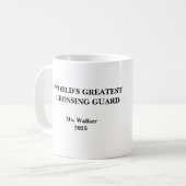 Personalize School Crossing Guard Kaffeetasse (Vorderseite Links)