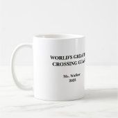 Personalize School Crossing Guard Kaffeetasse (Links)