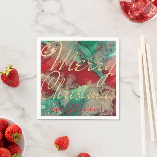 Personalize Shades of Christmas Serviette (Beispiel)