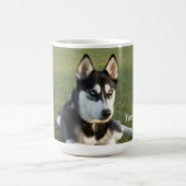 Personalize Siberian Husky puppy Kaffeetasse (Mittel)