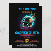 Personalize Sport Football Birthday Einladung (Vorne/Hinten)