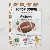 Personalize Sport Football Birthday Einladung (Vorne/Hinten)