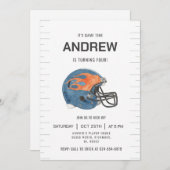 Personalize Sport Football Birthday Einladung (Vorne/Hinten)