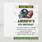 Personalize Sport Football Birthday Einladung (Vorne/Hinten)