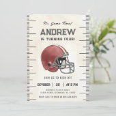 Personalize Sport Football Birthday Einladung (Stehend Vorderseite)