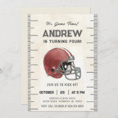 Personalize Sport Football Birthday Einladung (Vorne/Hinten)