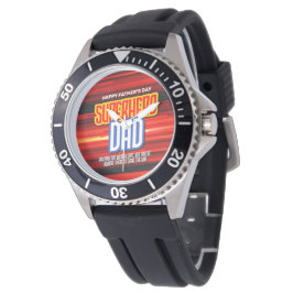 Personalize SuperHero Vater Armbanduhr