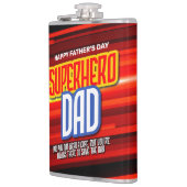 Personalize SuperHero Vater Flachmann (Links)