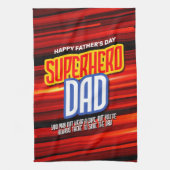 Personalize SuperHero Vater Geschirrtuch (Vertikal)