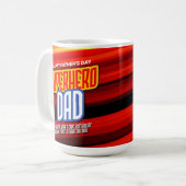 Personalize SuperHero Vater Kaffeetasse (Vorderseite Links)