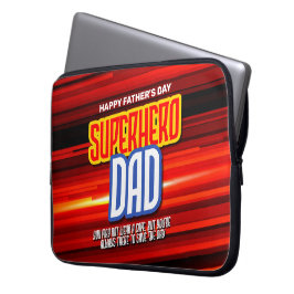 Personalize SuperHero Vater Laptopschutzhülle