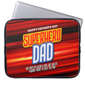 Personalize SuperHero Vater Laptopschutzhülle (Vorderseite)