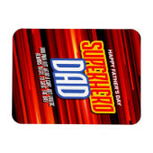 Personalize SuperHero Vater Magnet (Horizontal)