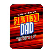 Personalize SuperHero Vater Magnet (Vertikal)
