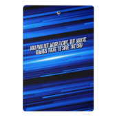 Personalize SuperHero Vater Mini Klemmbrett (Rückseite)