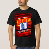 Personalize SuperHero Vater T-Shirt (Vorderseite)