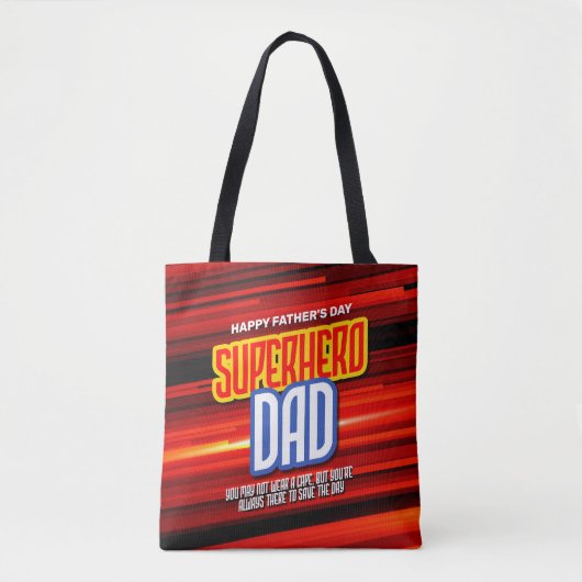 Personalize SuperHero Vater Tasche (Vorderseite)