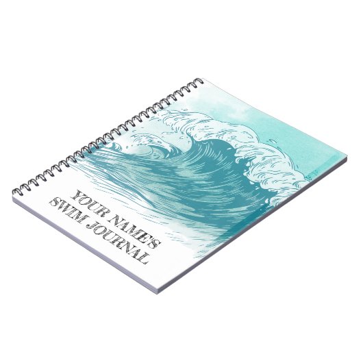 *PERSONALIZE* Swim Journal Notizblock (Linke Seite)