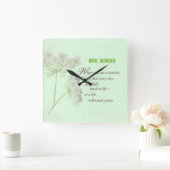 Personalize, Teacher Appreciation Day Thank You Quadratische Wanduhr (Zuhause)