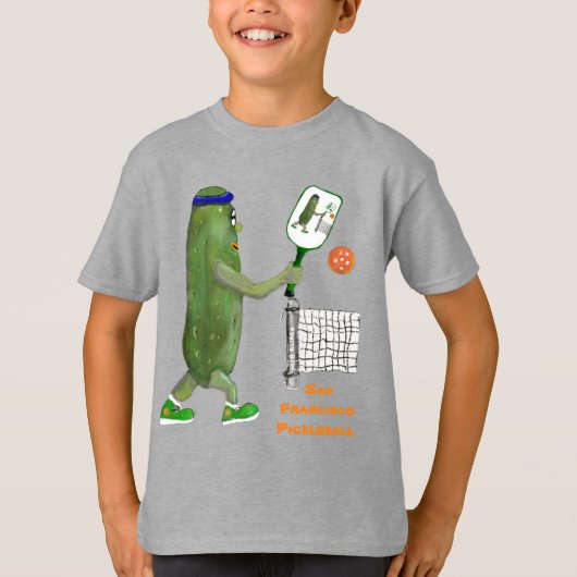 Personalize Text Funny Pickle Player T-Shirt (Vorderseite)