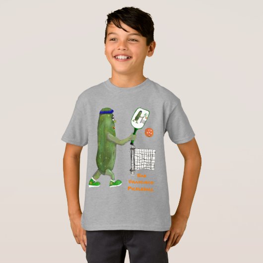 Personalize Text Funny Pickle Player T-Shirt (Vorne ganz)