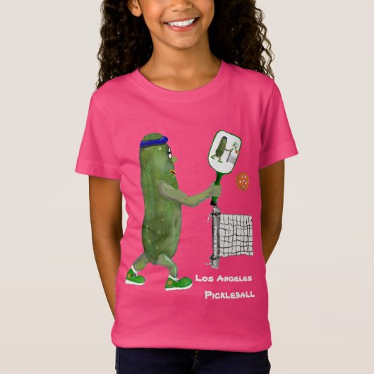 Personalize Text Funny Pickle Player T-Shirt (Vorderseite)