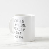 Personalize Text Mug with Your Words Customizable  Kaffeetasse (Vorderseite Links)