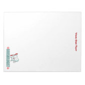 Personalize This Funny Brushing Your Teeth Notizblock (Vorderseite)