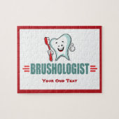 Personalize This Funny Brushing Your Teeth Puzzle (Horizontal)