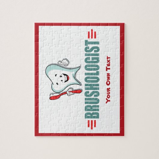 Personalize This Funny Brushing Your Teeth Puzzle (Vertikal)
