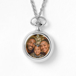 Personalize This Necklace Watch Add Your Photo  Armbanduhr