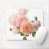 Personalize Trendy Modern Template Elegant Roses Mousepad (Mit Mouse)