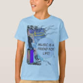 Personalize Trombone Music ist ein Freund des Lebe T-Shirt (Vorderseite)