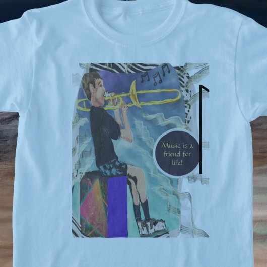 Personalize Trombone Music ist ein Freund des Lebe T-Shirt