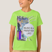 Personalize Trombone Music ist ein Freund des Lebe T-Shirt (Vorderseite)